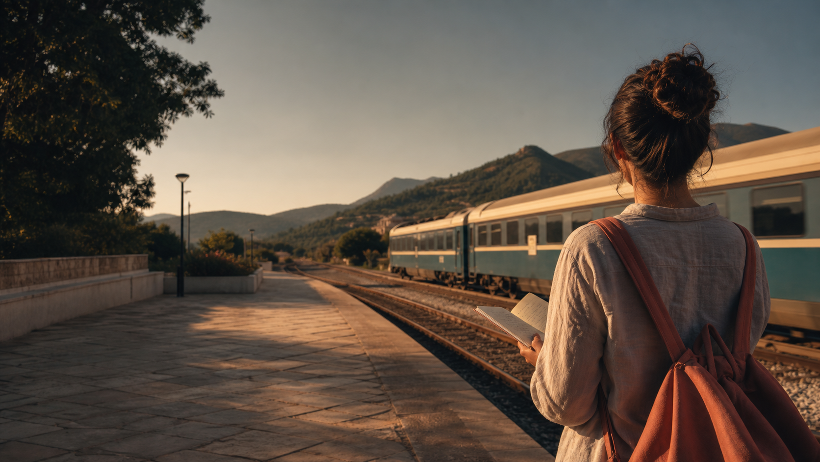 Editorial travel artwork from the self-contained Ruta portfolio demo